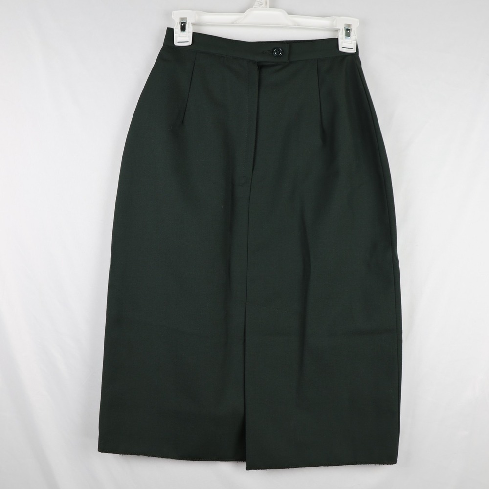 DSCP Garrison Collection Skirt Womens 6P Green Dress Uniform Wool Blend Made USA
